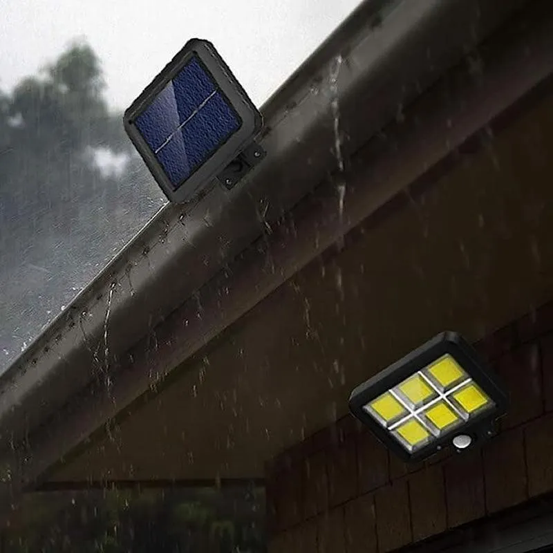 2 Set Cob White Solar Led Light With Solar Panel Ejc-819