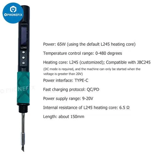 65W Portable Digital Soldering Pen JBC 245 Electric Soldering Tool