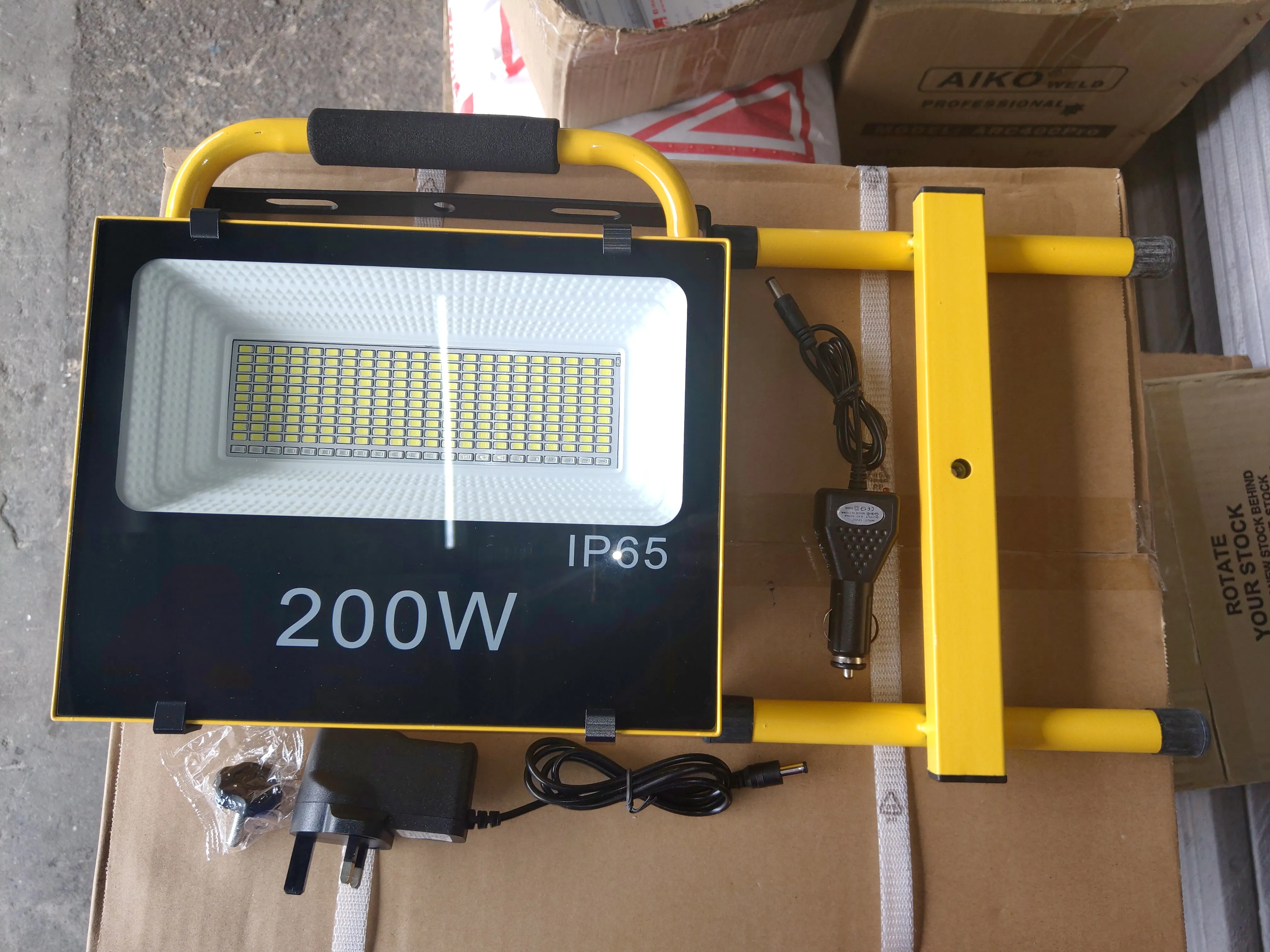 AIKO 200W LED Rechargeable Sport Lamp Flood Light | Model: LED-GYRLF200A2