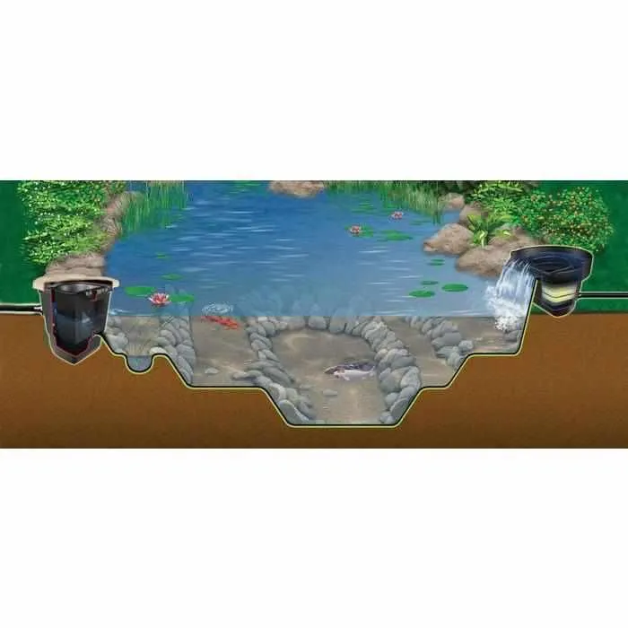 Aquascape Medium Pond Kit 11' x 16' with AquaSurgePRO 2000-4000 Pump