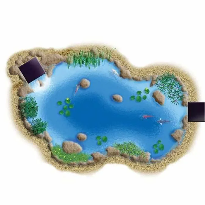 Aquascape Medium Pond Kit 11' x 16' with AquaSurgePRO 2000-4000 Pump