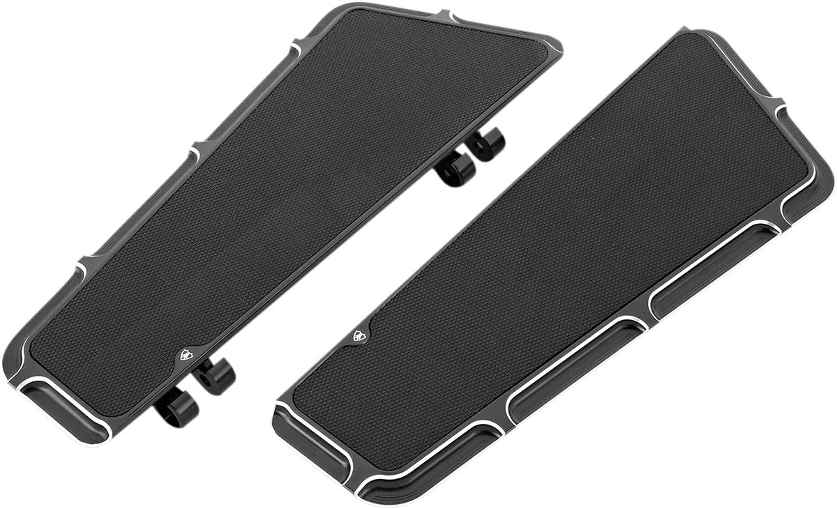 ARLEN NESS Driver Floorboards - Black - Beveled 15-410