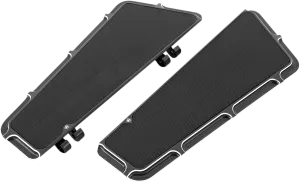 ARLEN NESS Driver Floorboards - Black - Beveled 15-410