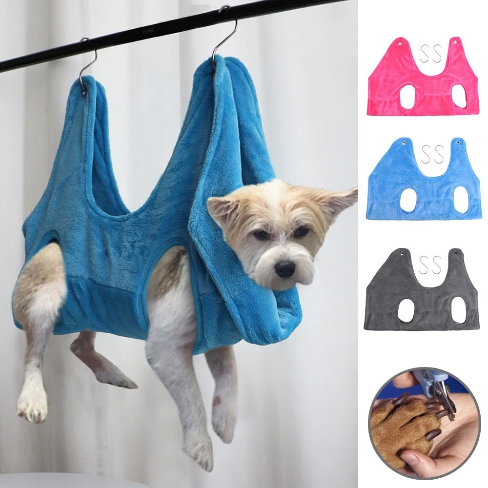 Best Dog Cat Grooming Hammock Helper Nail Clip Trimming Restraint Bathing Bag Pet Grooming