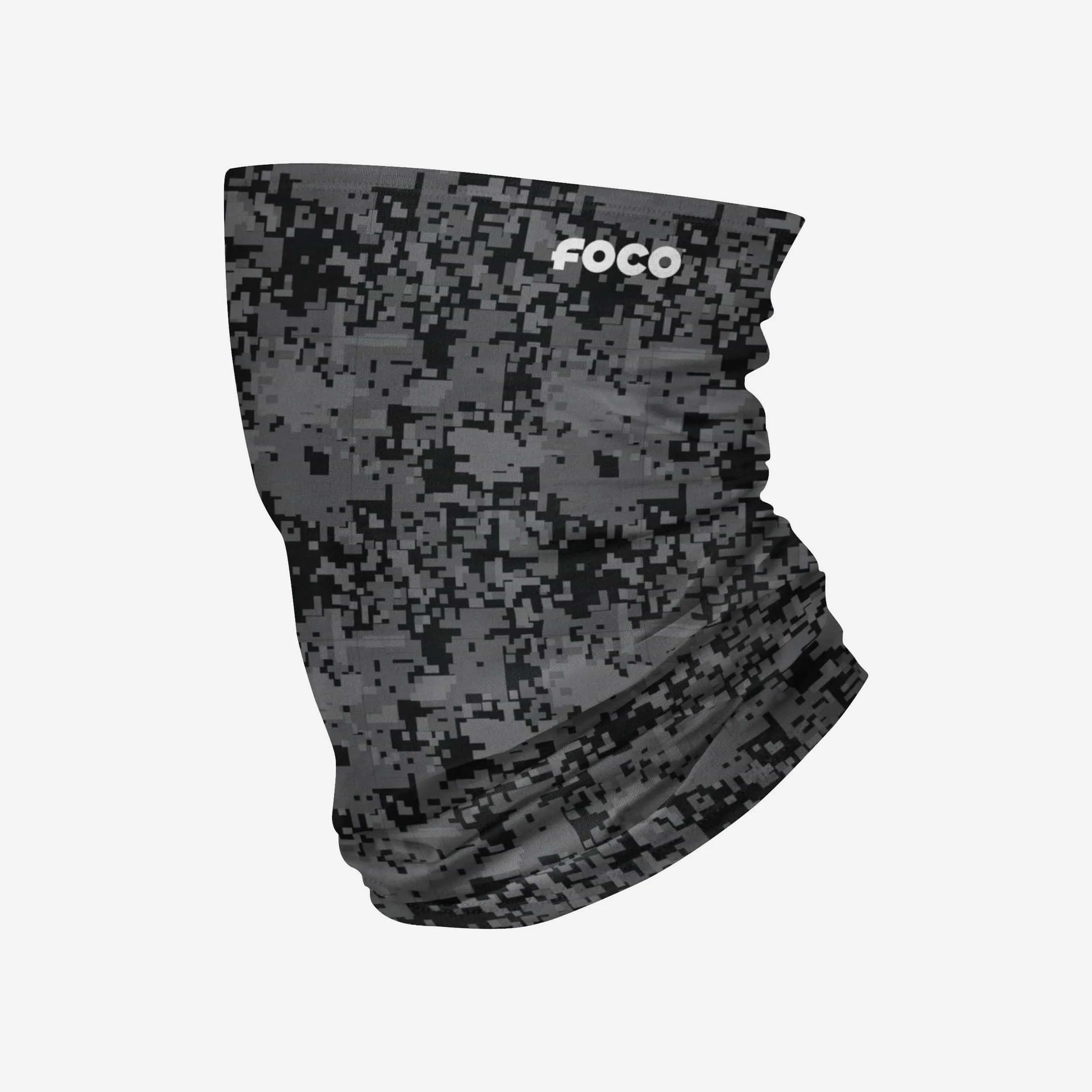 Black Digital Camo Polyfleece Gaiter Scarf