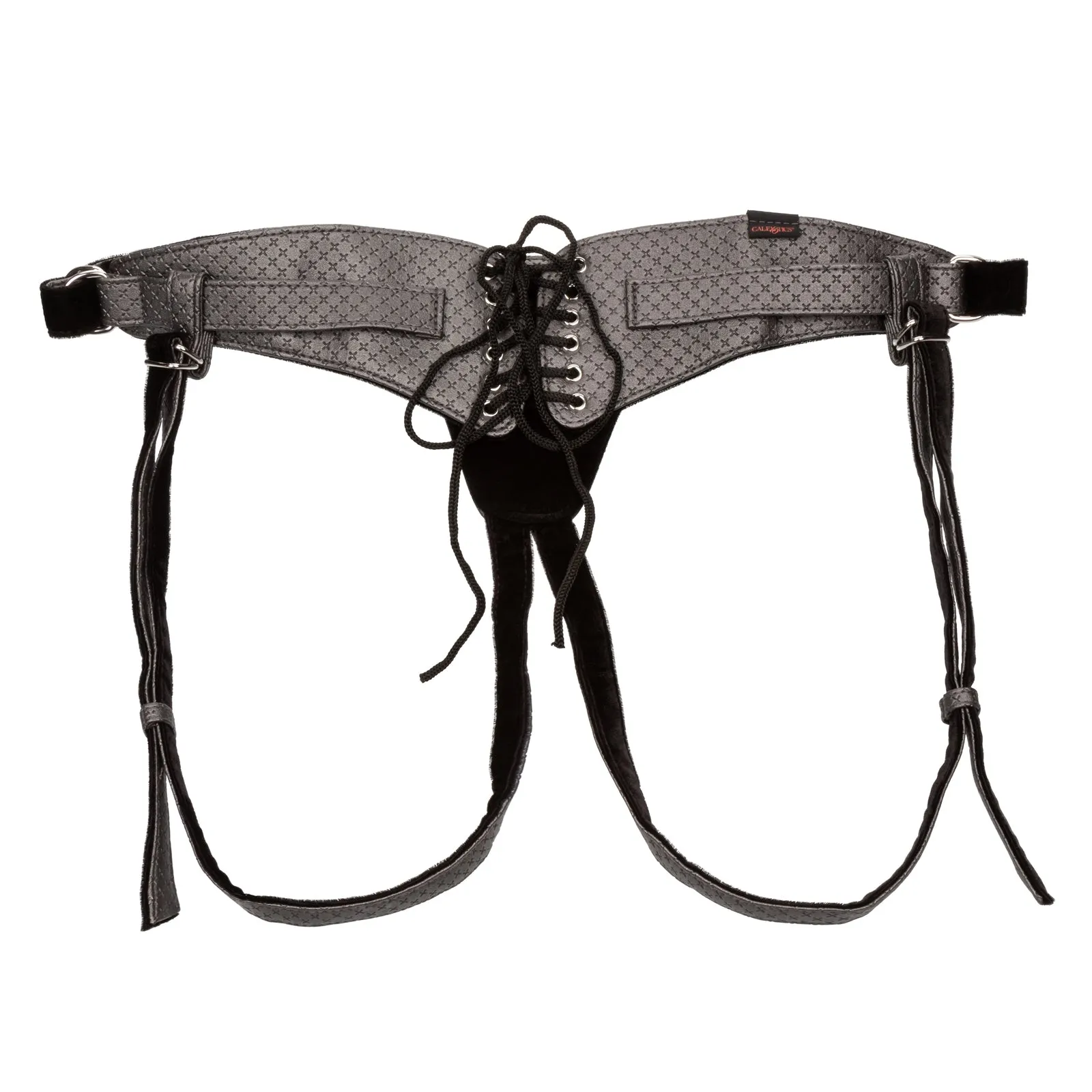 CaleXOtics Her Royal Harness THE REGAL QUEEN Vegan Leather Corset Strap On Harness