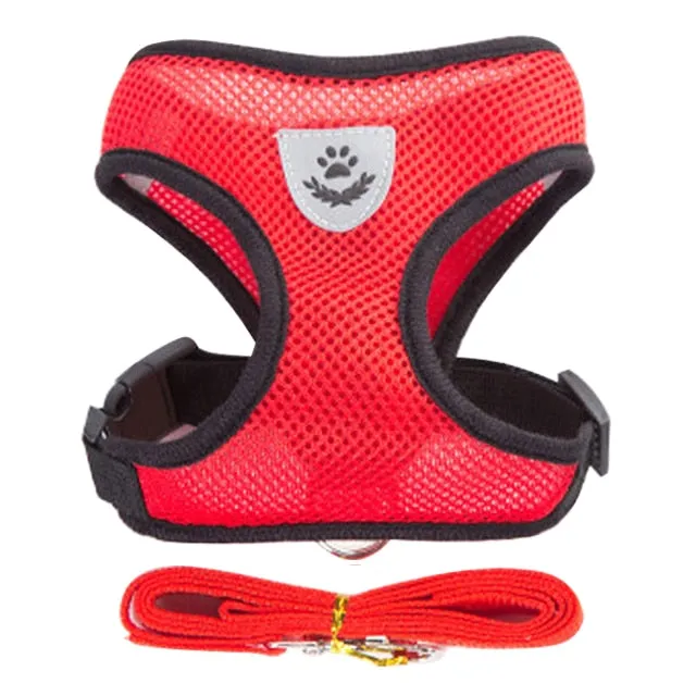 Dogs Puppy Harness Collar Adjustable Vest