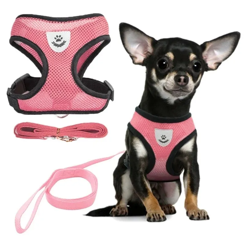 Dogs Puppy Harness Collar Adjustable Vest