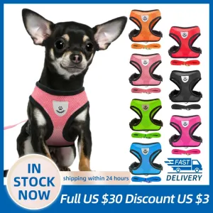 Dogs Puppy Harness Collar Adjustable Vest