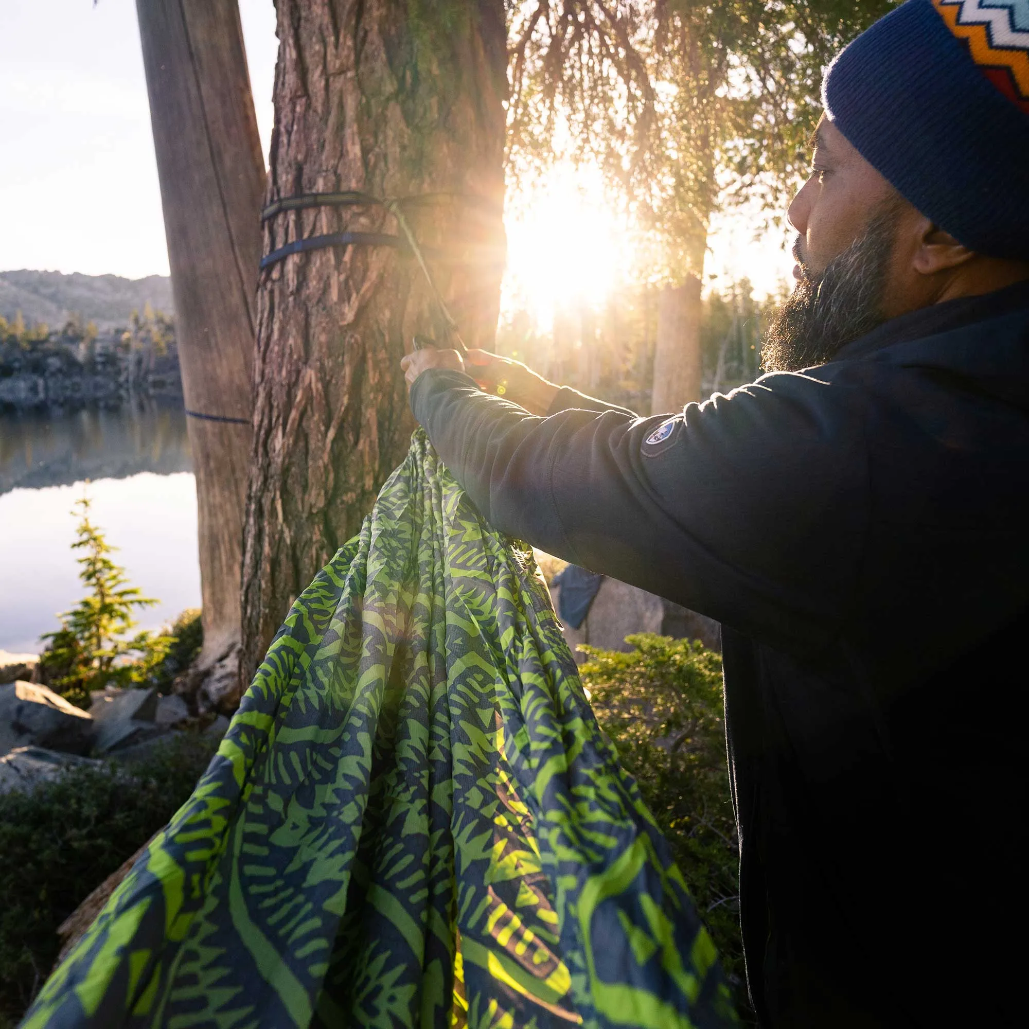 Double Deluxe Hammock with Suspension Straps | Prints