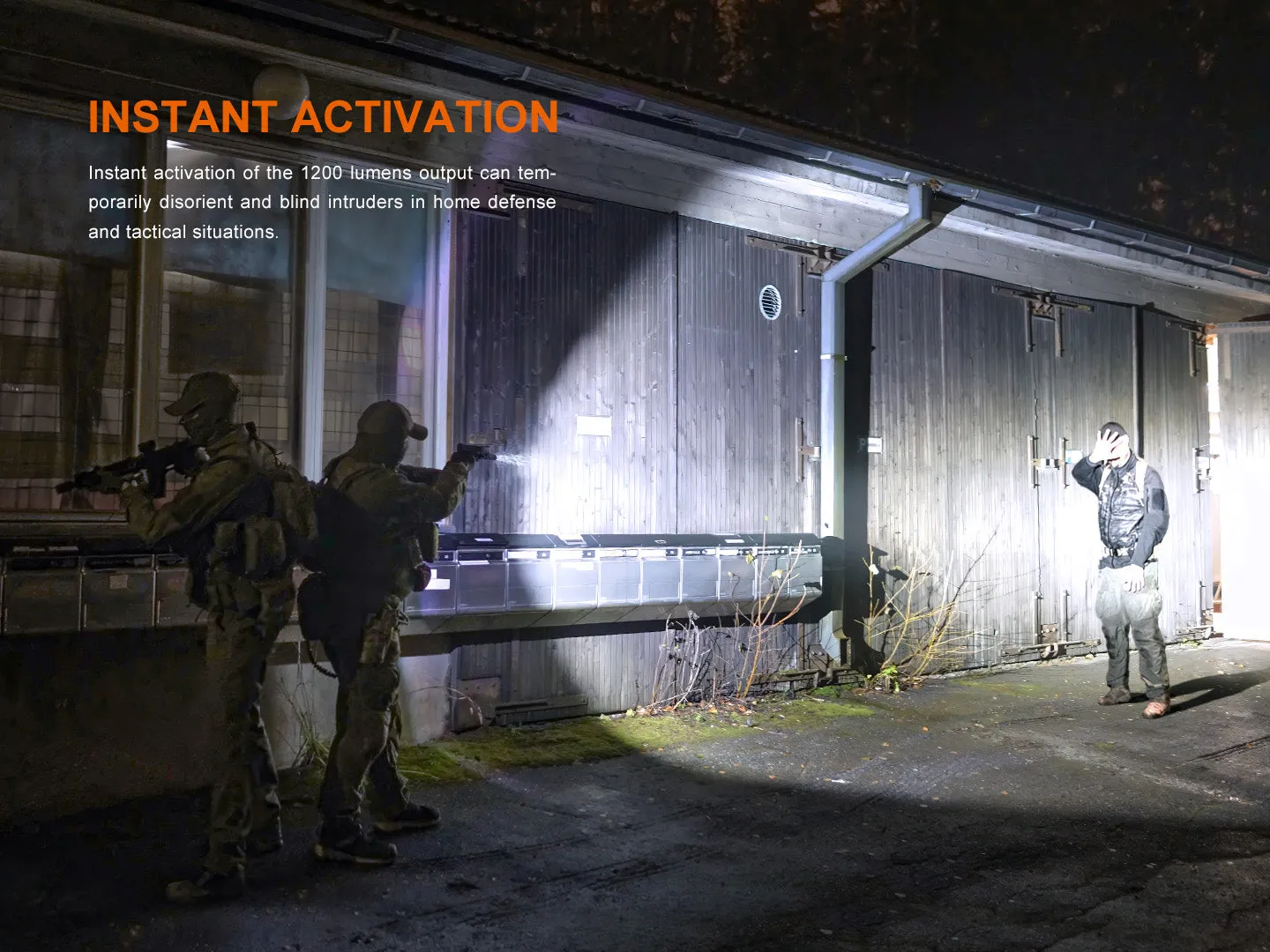 Enhanced Fenix GL19R V2.0 1200 Lumen Rechargeable Long-Range Rail Mount Tactical Flashlight