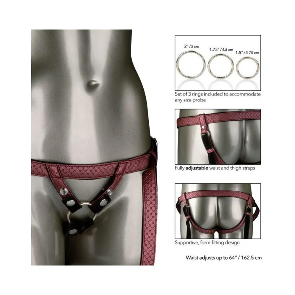 Her Royal Harness The Regal Duchess O/S Red