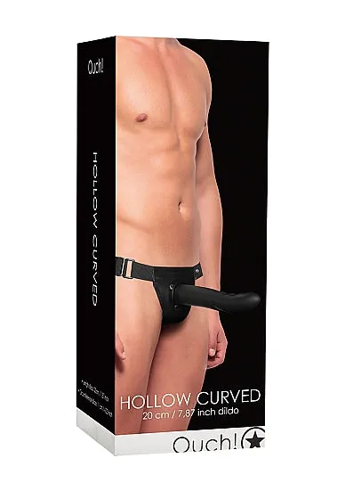 Hollow Curved Strap On Black