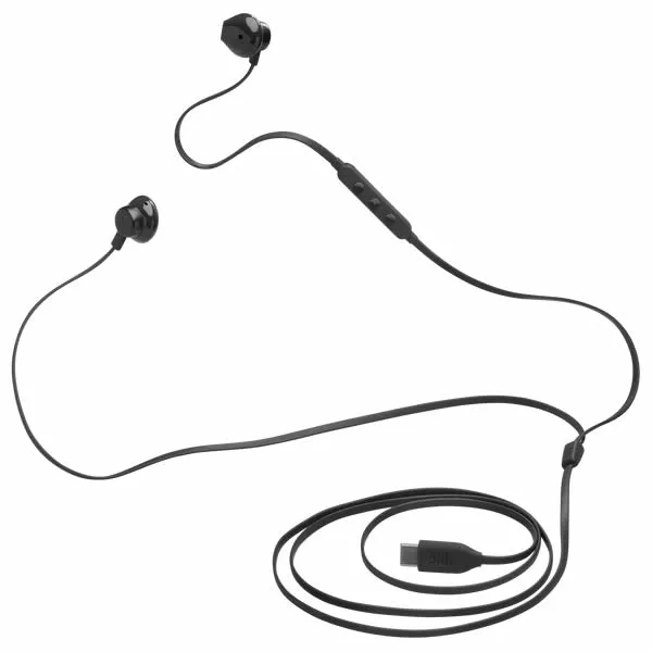 JBL Tune 305C USB TYPE-C Wired Hi-Res Earphones - Black
