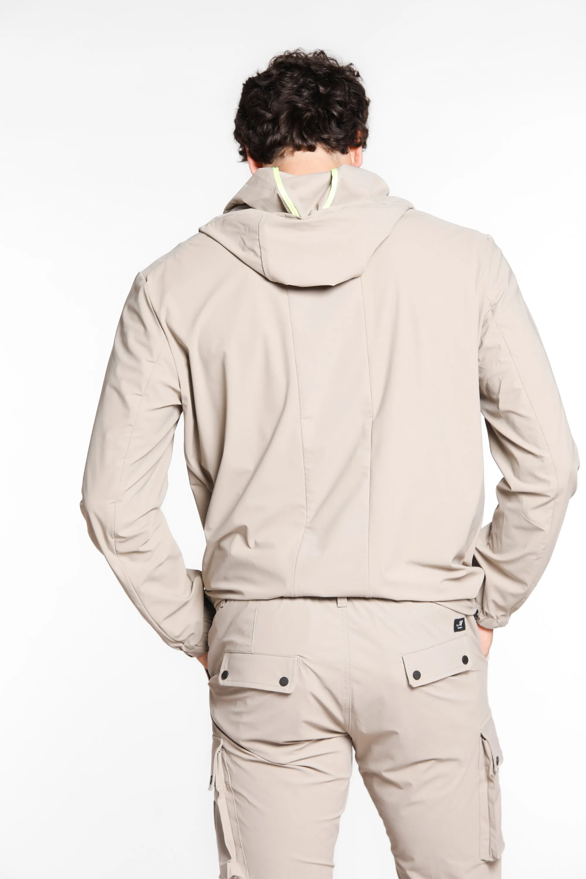 King Dynamic giubbotto uomo in jersey super tecnico con cappuccio