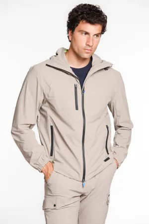 King Dynamic giubbotto uomo in jersey super tecnico con cappuccio