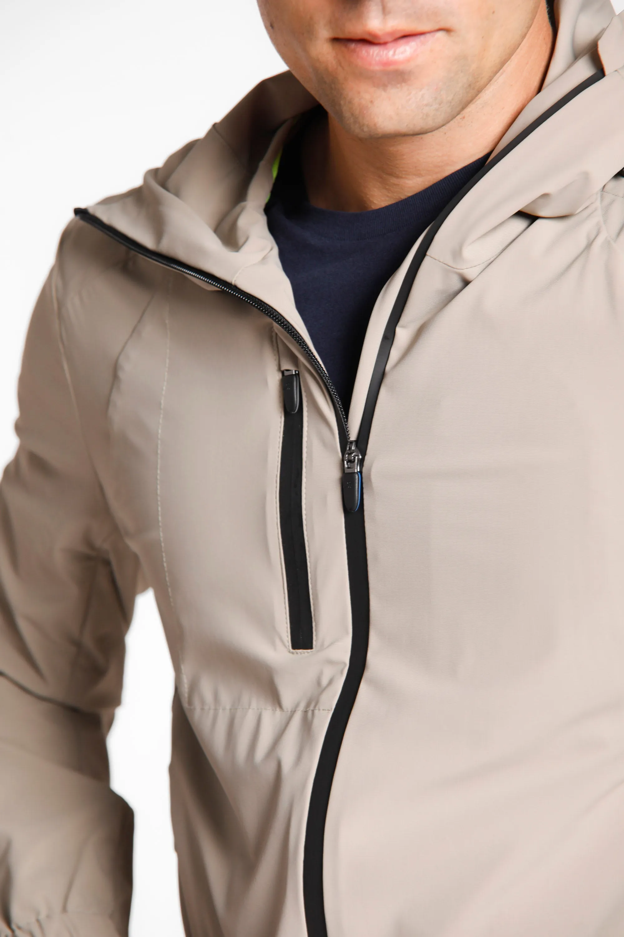 King Dynamic giubbotto uomo in jersey super tecnico con cappuccio