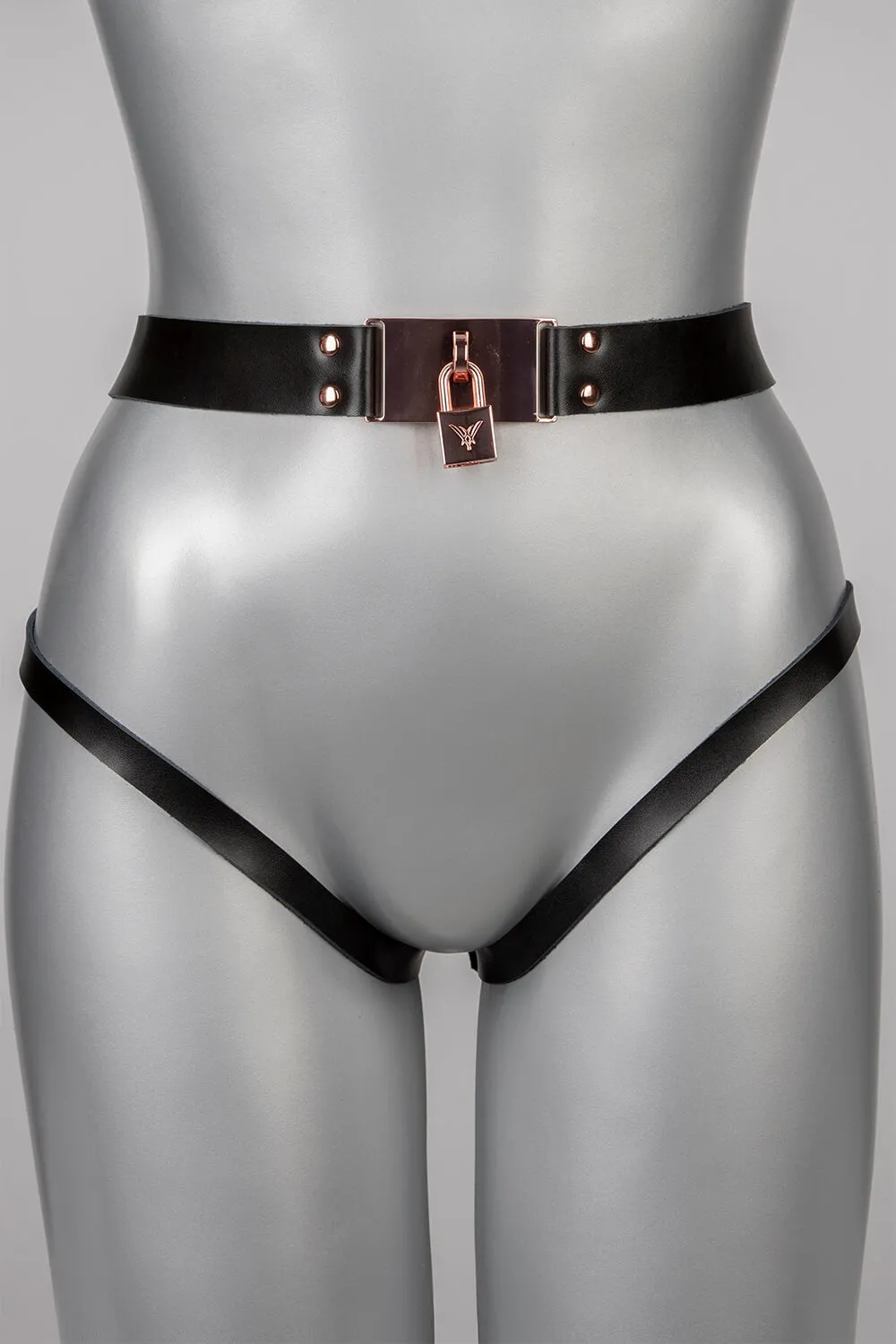 Lock Leather Overt Panty