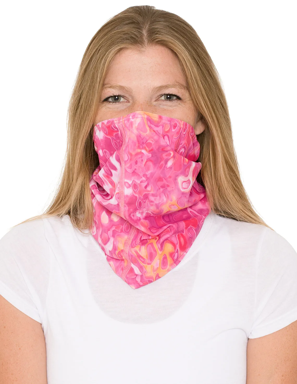 Neck Gaiter | Bandana, Balaclava, Headband | UPF 50  Sun Protection | Navy