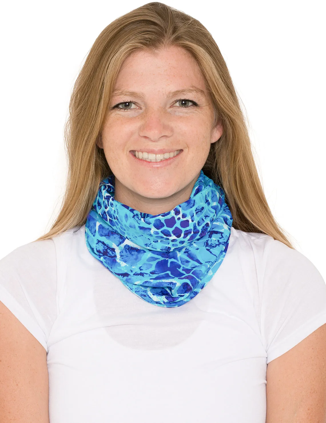 Neck Gaiter | Bandana, Balaclava, Headband | UPF 50  Sun Protection | Navy