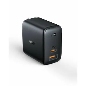 Omnia Mix 65W Dual-Port Fast GaN Charger with USB-A & USB-C Ports
