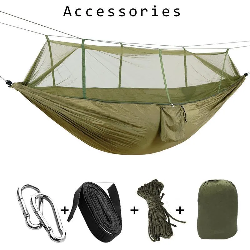 Outdoor Camping Hammocks with Mosquito Net