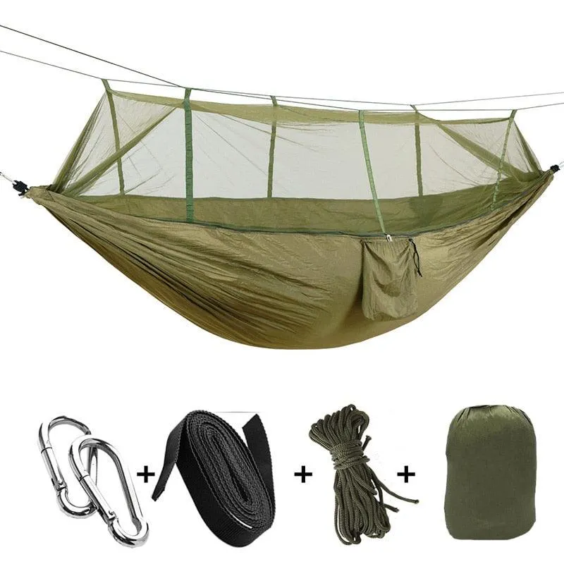 Outdoor Camping Hammocks with Mosquito Net
