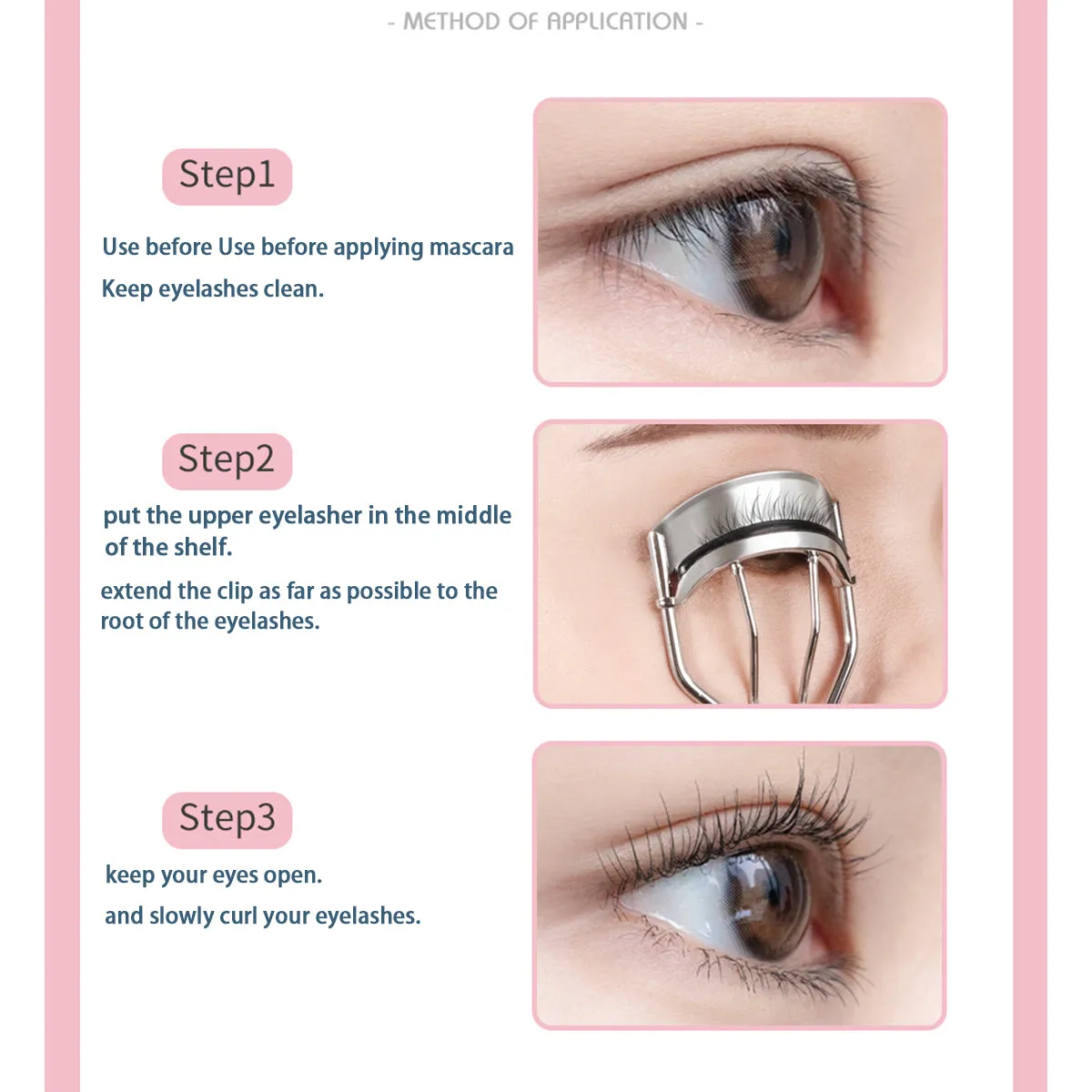 Portable Long-Lasting Eyelash Curler