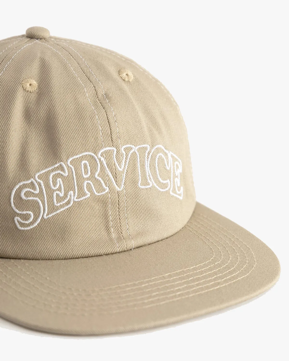 Service Works Arch Logo Contrast Stitch Cap - Bone