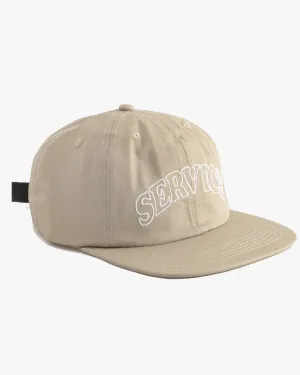 Service Works Arch Logo Contrast Stitch Cap - Bone