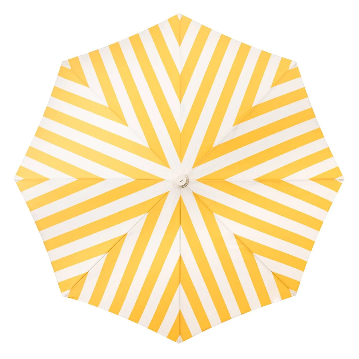 The Amalfi Umbrella - Crew Mimosa Yellow Stripe