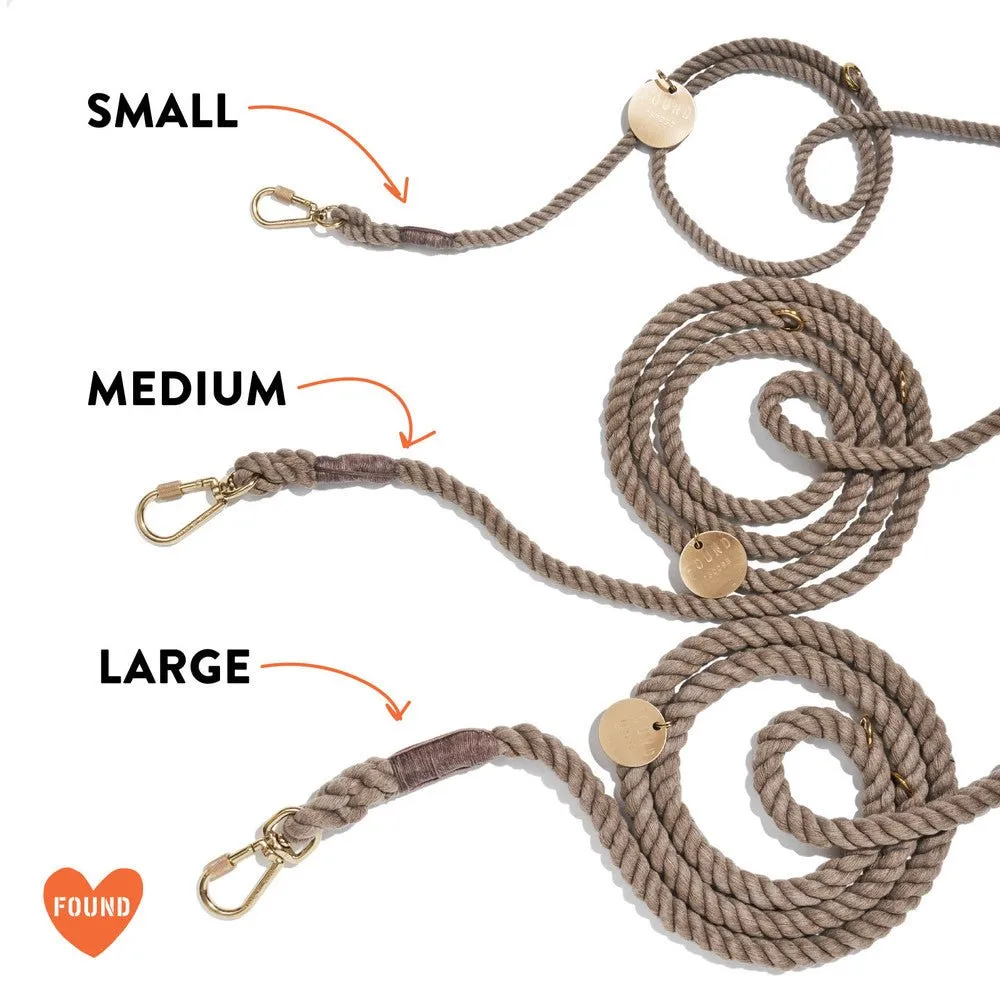 The Lois Ombre Cotton Rope Dog Leash, Adjustable